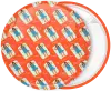 Summer swimming patterns badge button 