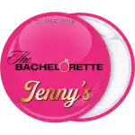 The Bachelorette pink pin badge button