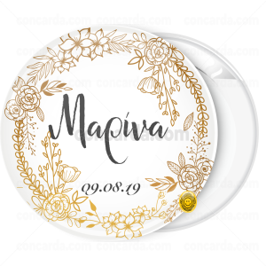 Kονκάρδα floral χρυσά λουλούδια