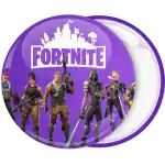 Κονκάρδα λογότυπο Fortnite και ήρωες μωβ