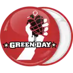 Green Day band pinback badge button