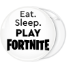 Κονκάρδα Fortnite eat sleep play λευκή