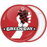 Ροκ Κονκάρδα Green Day κόκκινη