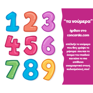 Κονκάρδα γενεθλίων τα νούμερα κλασσική
