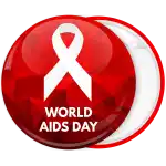 &Kappa;&omicron;&nu;&kappa;ά&rho;&delta;&alpha; classic red ribbon World Aids Day &kappa;ό&kappa;&kappa;&iota;&nu;&eta;