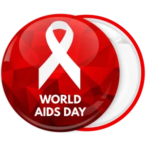 &Kappa;&omicron;&nu;&kappa;ά&rho;&delta;&alpha; classic red ribbon World Aids Day &kappa;ό&kappa;&kappa;&iota;&nu;&eta;