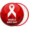 &Kappa;&omicron;&nu;&kappa;ά&rho;&delta;&alpha; classic red ribbon World Aids Day &kappa;ό&kappa;&kappa;&iota;&nu;&eta;