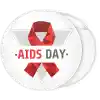 &Kappa;&omicron;&nu;&kappa;ά&rho;&delta;&alpha; Aids Day red ribbon 