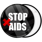 Κονκάρδα stop Aids μαύρη