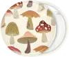 Mushrooms pattern pin badge button
