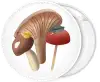 Mushrooms classic pin badge button