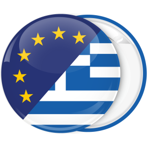 Κονκάρδα σημαία Ευρωπαϊκής ένωσης Ελλάδας