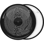 Joy Division Unknown Pleasures disk pin badge button