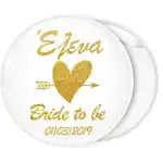 K&omicron;&nu;&kappa;ά&rho;&delta;&alpha; Bride to be Gold Glitter ό&nu;&omicron;&mu;&alpha;