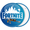 Κονκάρδα Fortnite λογότυπο και όπλο μπλε