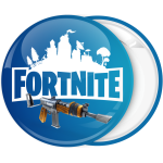 Κονκάρδα Fortnite λογότυπο και όπλο μπλε