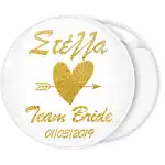K&omicron;&nu;&kappa;ά&rho;&delta;&alpha; Team Bride Gold Glitter ό&nu;&omicron;&mu;&alpha;