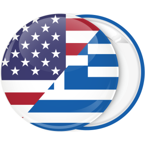 Κονκάρδα σημαία Ελλάδα Αμερική