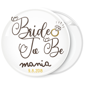 Kονκάρδα Bride to Be ring vintage λευκή