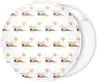 Summer swimming patterns badge button 