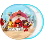 Angry birds figures pin badge button