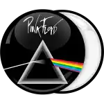 Pink Floyd dark side of the moon with logo pin badge button