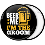 Κονκάρδα Beer me I am the groom μαύρη
