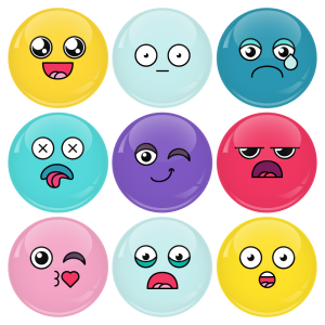 Κονκάρδες emoticons avatar collection σετ 9 τεμάχια