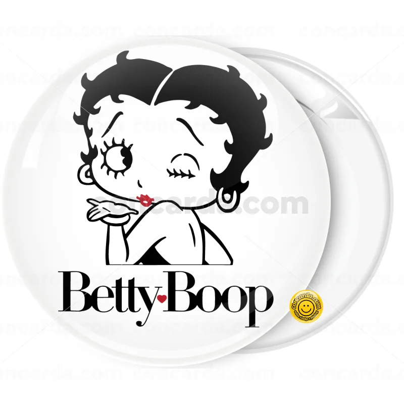 Κονκάρδα Vintage Betty Boop λευκή