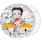 Vintage Betty Boop comcs pin badge button
