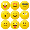 Κονκάρδες emoticons avatar collection caramel 9 τεμάχια