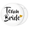 Kονκάρδα λευκή Team Bride χρυσή καρδιά