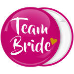 Kονκάρδα ροζ Team Bride χρυσή καρδιά