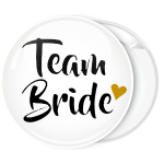Kονκάρδα λευκή Team Bride χρυσή καρδιά