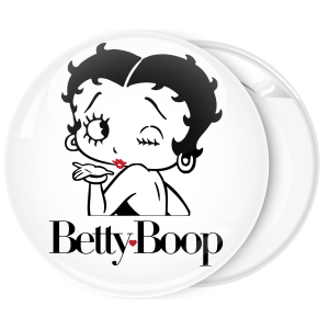 Κονκάρδα Vintage Betty Boop λευκή