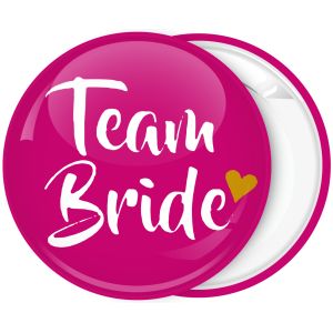 Kονκάρδα ροζ Team Bride χρυσή καρδιά