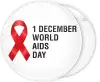 Κονκάρδα Aids world Aids day red ribbon 