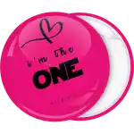I am the one bride pin badge button