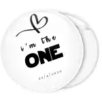Κονκάρδα νύφης I am the one λευκή flat collection