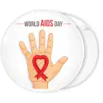 &Kappa;&omicron;&nu;&kappa;ά&rho;&delta;&alpha; world Aids Day hand