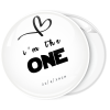 Κονκάρδα νύφης I am the one λευκή flat collection