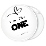 Κονκάρδα νύφης I am the one λευκή flat collection