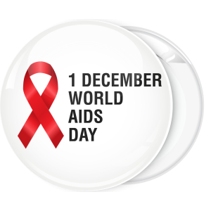Κονκάρδα Aids world Aids day red ribbon 