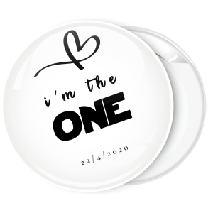 Κονκάρδα νύφης I am the one λευκή flat collection