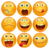 Κονκάρδες emoticons avatar collection 3d 9 τεμάχια