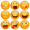 Κονκάρδες emoticons avatar collection 3d 9 τεμάχια