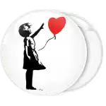Κονκάρδα Banksy Love Balloon girl