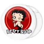 Vintage Betty Boop circle pin badge button