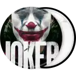 Joker pin badge button