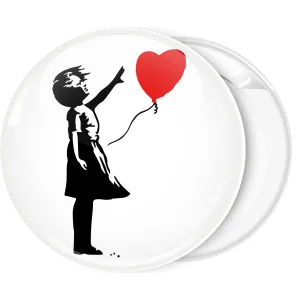 &Kappa;&omicron;&nu;&kappa;ά&rho;&delta;&alpha; Banksy Love Balloon girl